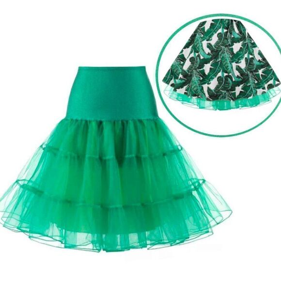 Petticoat Pinup Retro Vintage 1950s 60s Rockabilly Tutu Crinoline Underskirt NEW - Picture 13 of 15